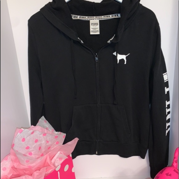 PINK Victoria's Secret Tops - VS PINK ZIP UP hoodie